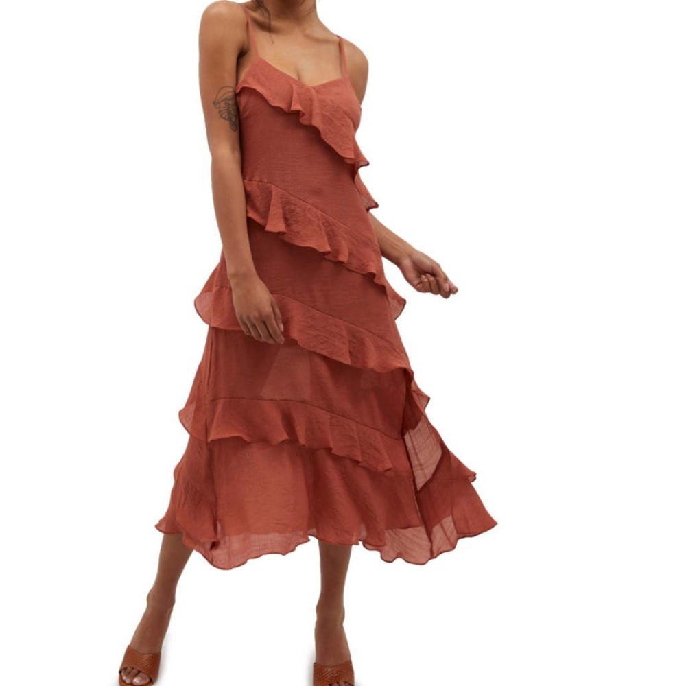 Minkpink Ruffle Dress - Picture 1 of 5